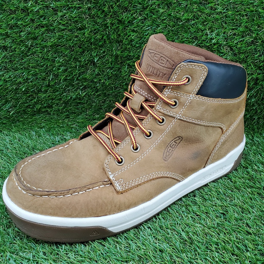 KEEN Utility Gibson SIZE 11 Men's Soft Toe Slip Resistant Work Boots Belgian Gum - Picture 4 of 9